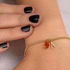 HeyBigDay Bracelet Birthstone Initial Bracelet
