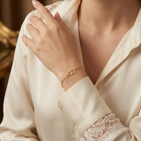 Entwined Hearts Bracelet | Double Heart Pendant | HBD