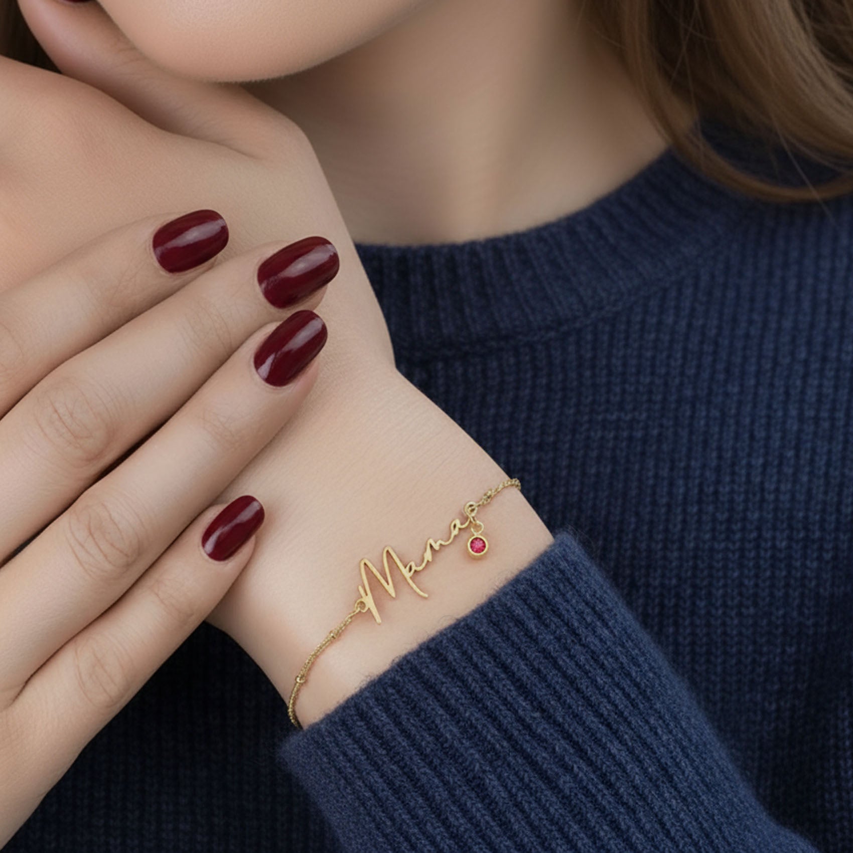 HeyBigDay Bracelet Mama Bracelet with Birthstone