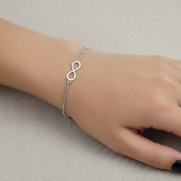 Infinity Symbol Bracelet 18ct Gold & Sterling Silver Options