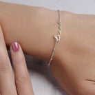 HeyBigDay Bracelet Sterling Silver / Style 1 / 6.5" - 8" Inches Personalised Name Bracelet