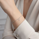 HeyBigDay Bracelet Sterling Silver / Style 1 Single Initial/Letter Bracelet