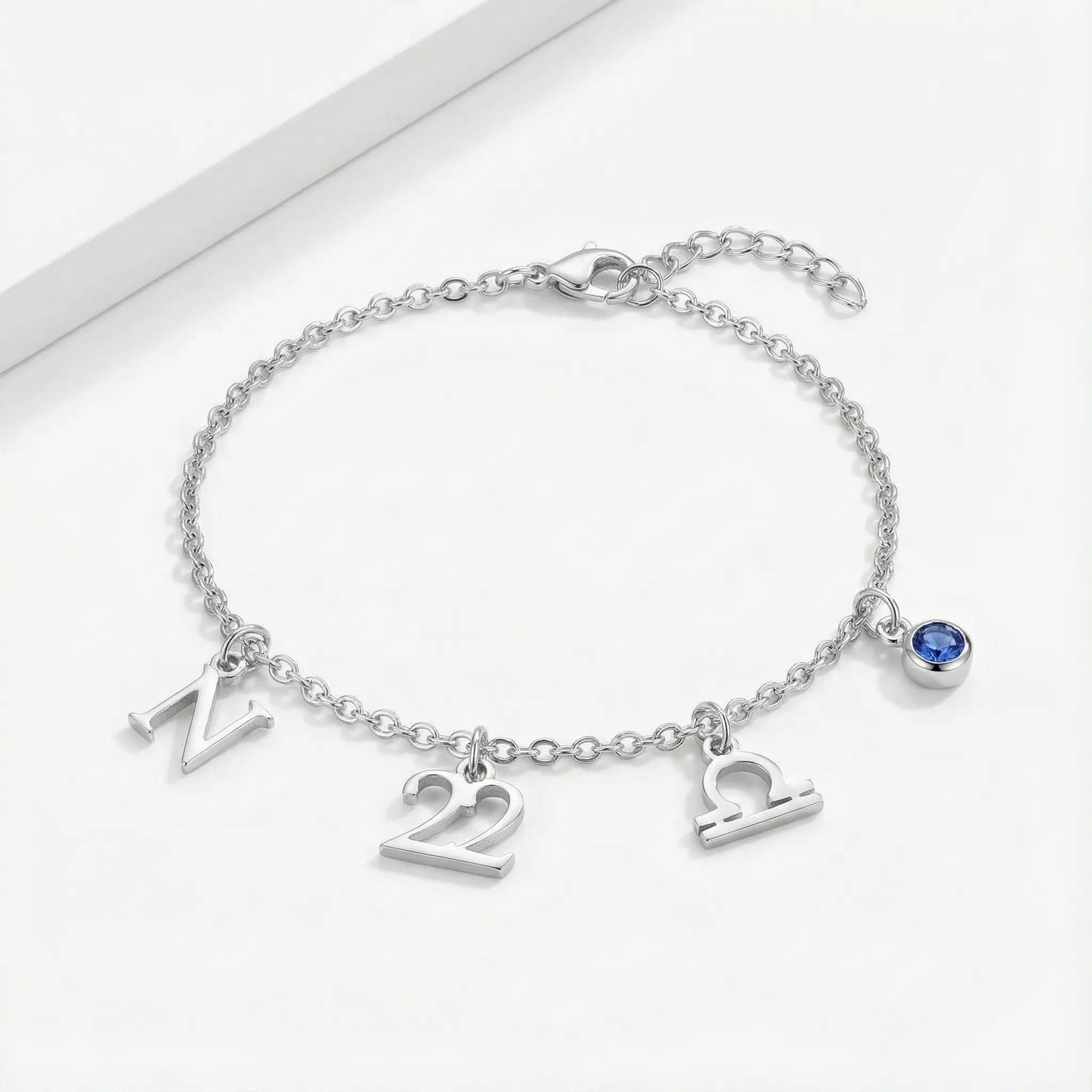 HeyBigDay Bracelet Story Bracelet with Initial, Year, Zodiac & Birthstone