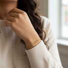 HeyBigDay Bracelet Vermeil / Style 1 / 5.5" - 7" Inches Personalised Name Bracelet