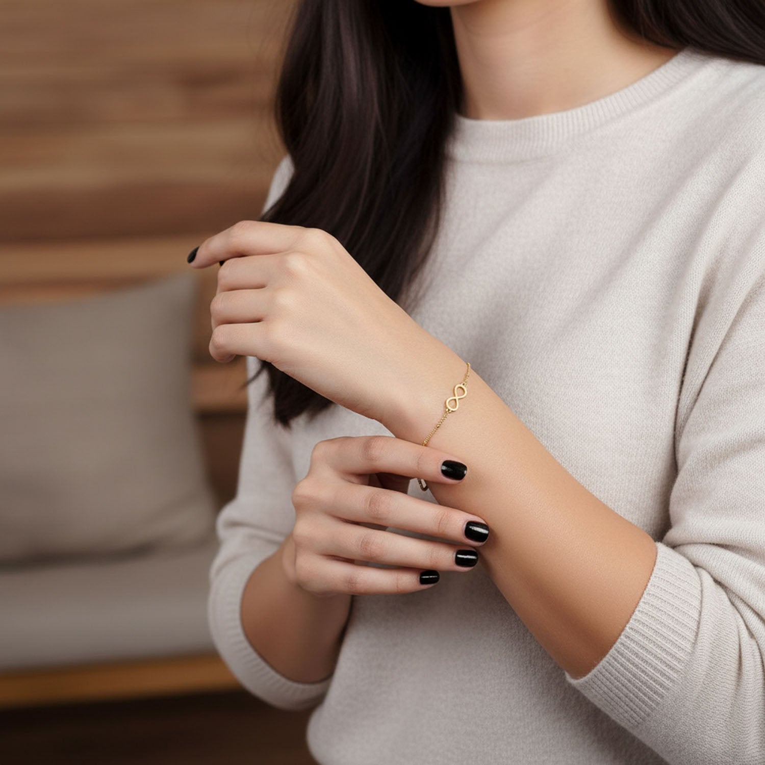 HeyBigDay Bracelet Vermeil / Style 1 / 6.5" - 8" Inches Infinity Symbol Bracelet