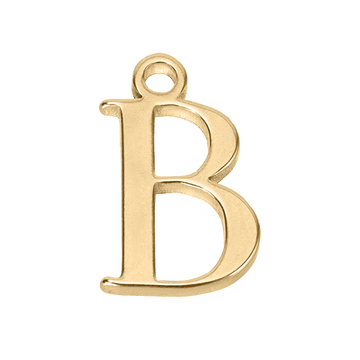 B Initial Charm - gold