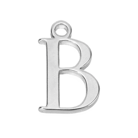 B Initial | Gold or Silver Add-On Charm - HBD