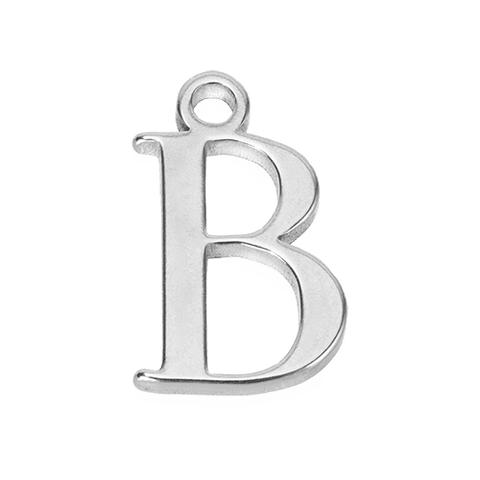 B Initial | Gold or Silver Add-On Charm - HBD