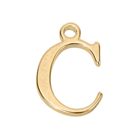 C Initial | Gold or Silver Add-On Charm - HBD