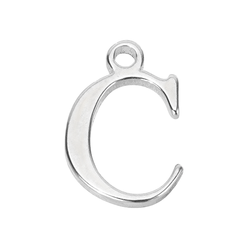 HeyBigDay Charm C Silver Letter Charm