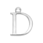 HeyBigDay Charm D Silver Letter Charm