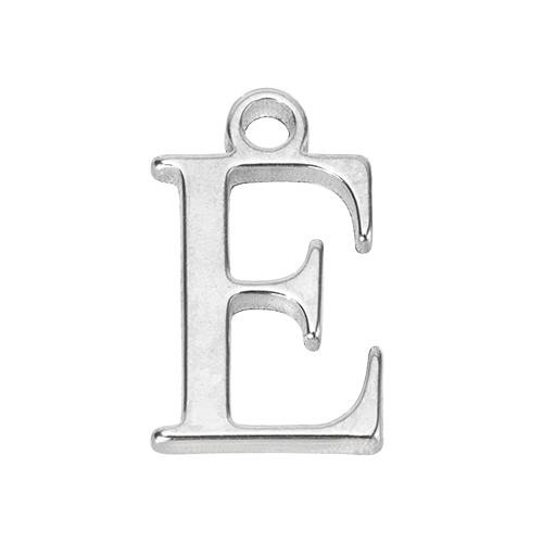 HeyBigDay Charm E Silver Letter Charm