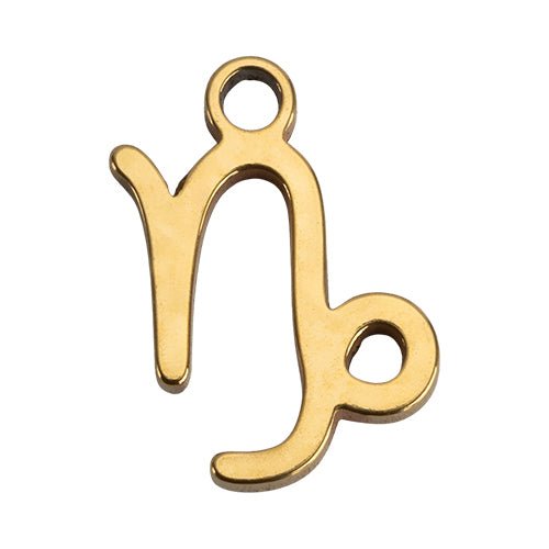 _C-GOLD-CAPRICORN-CHARM Charm Gold Capricorn Pendant HBD Gold Capricorn Pendant