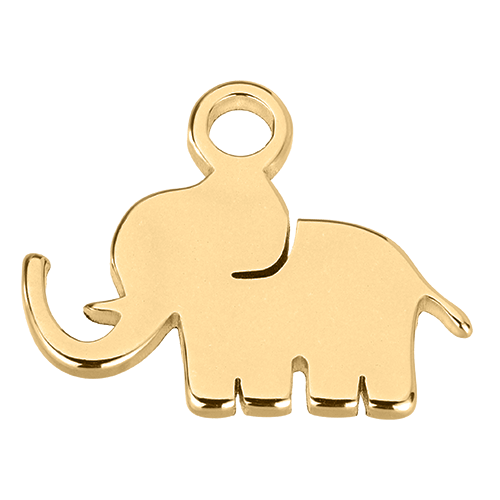 Charm Gold Lucky Elephant Pendant HBD Gold Lucky Elephant Pendant