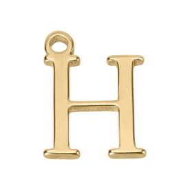 H Initial | Gold or Silver Add-On Charm - HBD