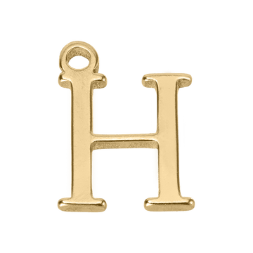 H Initial Charm - gold