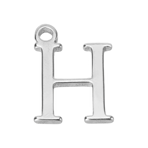 Charm H Silver Letter Charm HBD H Silver Letter Charm