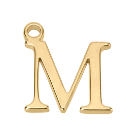 M Initial | Gold or Silver Add-On Charm - HBD