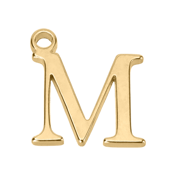 M Initial Charm - gold