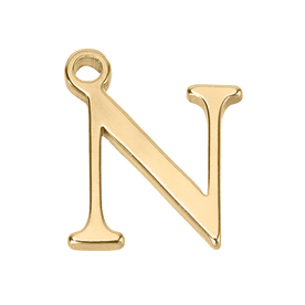 N Initial | Gold or Silver Add-On Charm - HBD
