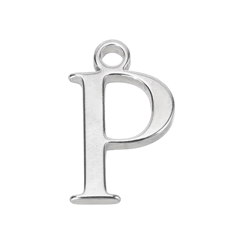 Charm P Silver Letter Charm HBD P Silver Letter Charm