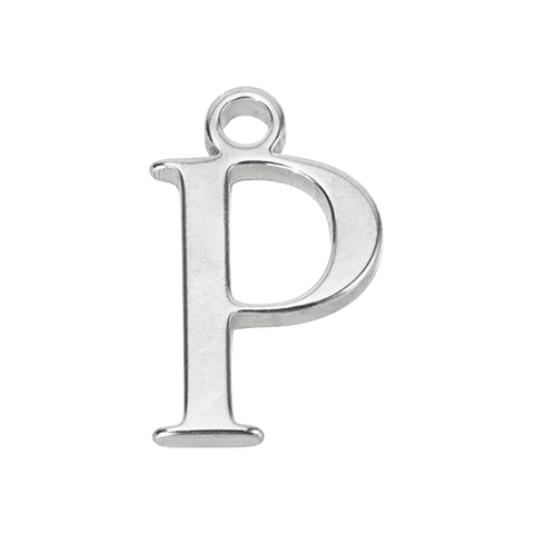 P Initial | Gold or Silver Add-On Charm - HBD