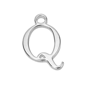 Q Initial | Gold or Silver Add-On Charm - HBD
