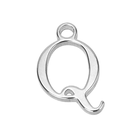 Q Initial | Gold or Silver Add-On Charm - HBD