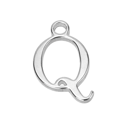 Q Initial | Gold or Silver Add-On Charm - HBD