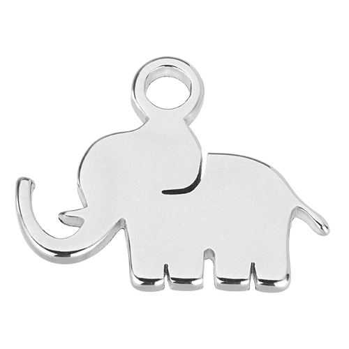 Charm Silver Lucky Elephant Pendant HBD Silver Lucky Elephant Pendant