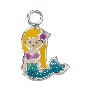 Mermaid Charm - silver