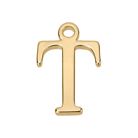 T Initial | Gold or Silver Add-On Charm - HBD