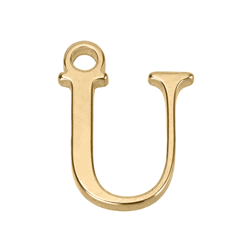 U Initial | Gold or Silver Add-On Charm - HBD