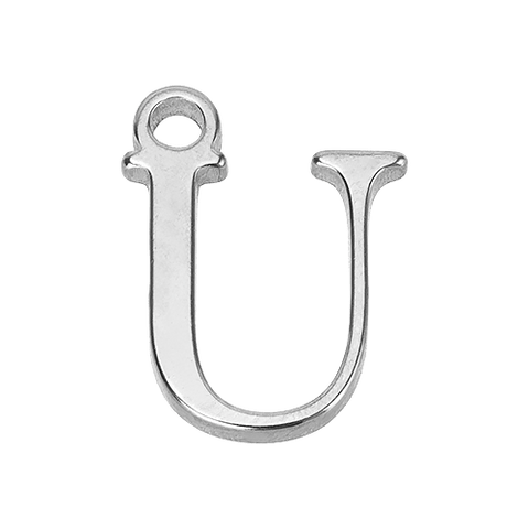 U Initial | Gold or Silver Add-On Charm - HBD