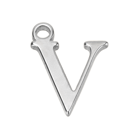 V Initial | Gold or Silver Add-On Charm - HBD