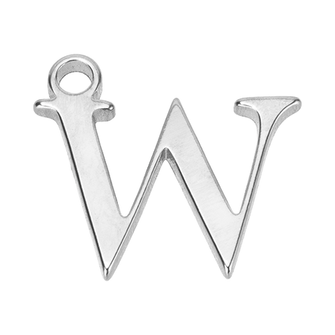 W Initial | Gold or Silver Add-On Charm - HBD