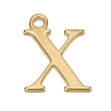 X Initial Charm - gold