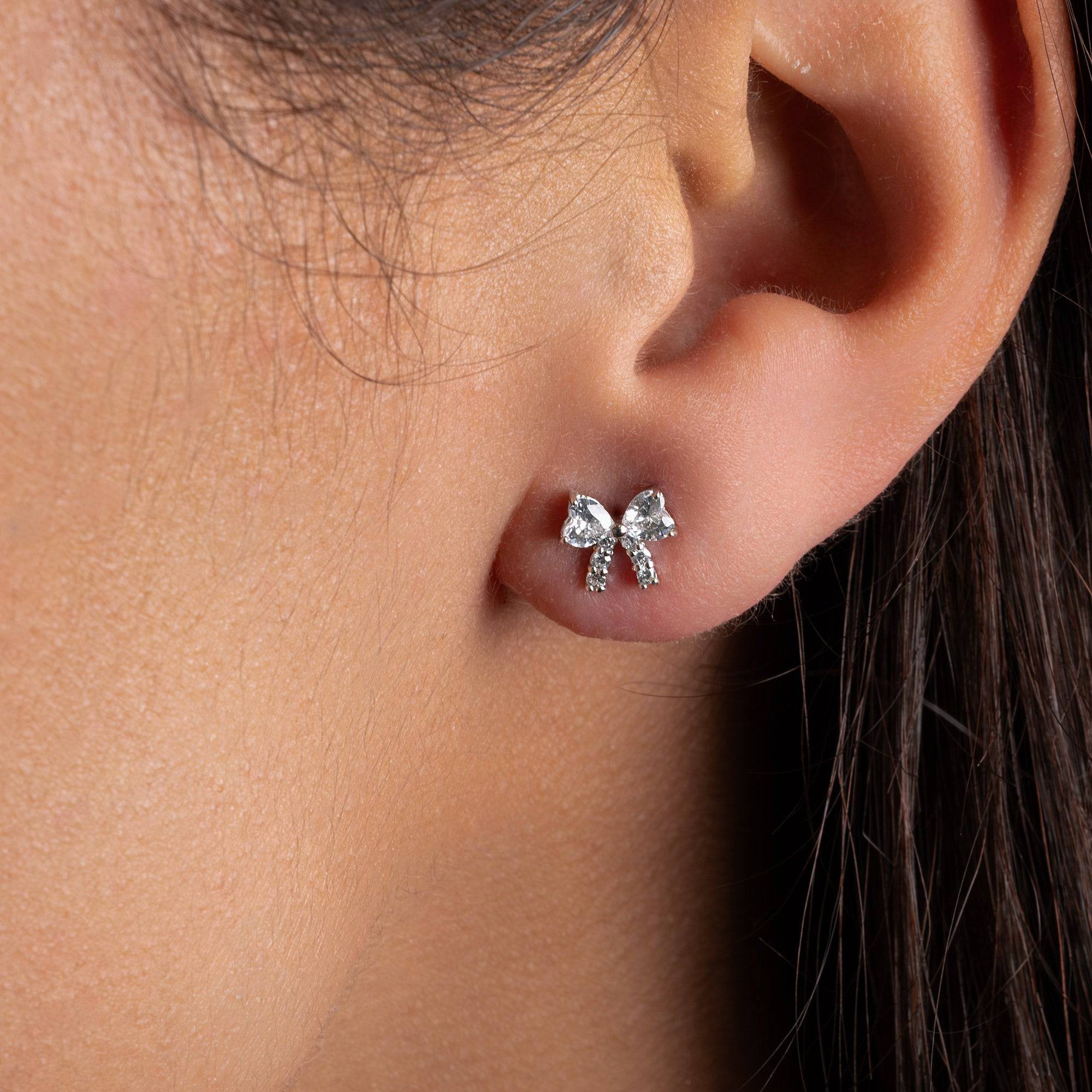 HeyBigDay Earrings Bow Stud Earrings