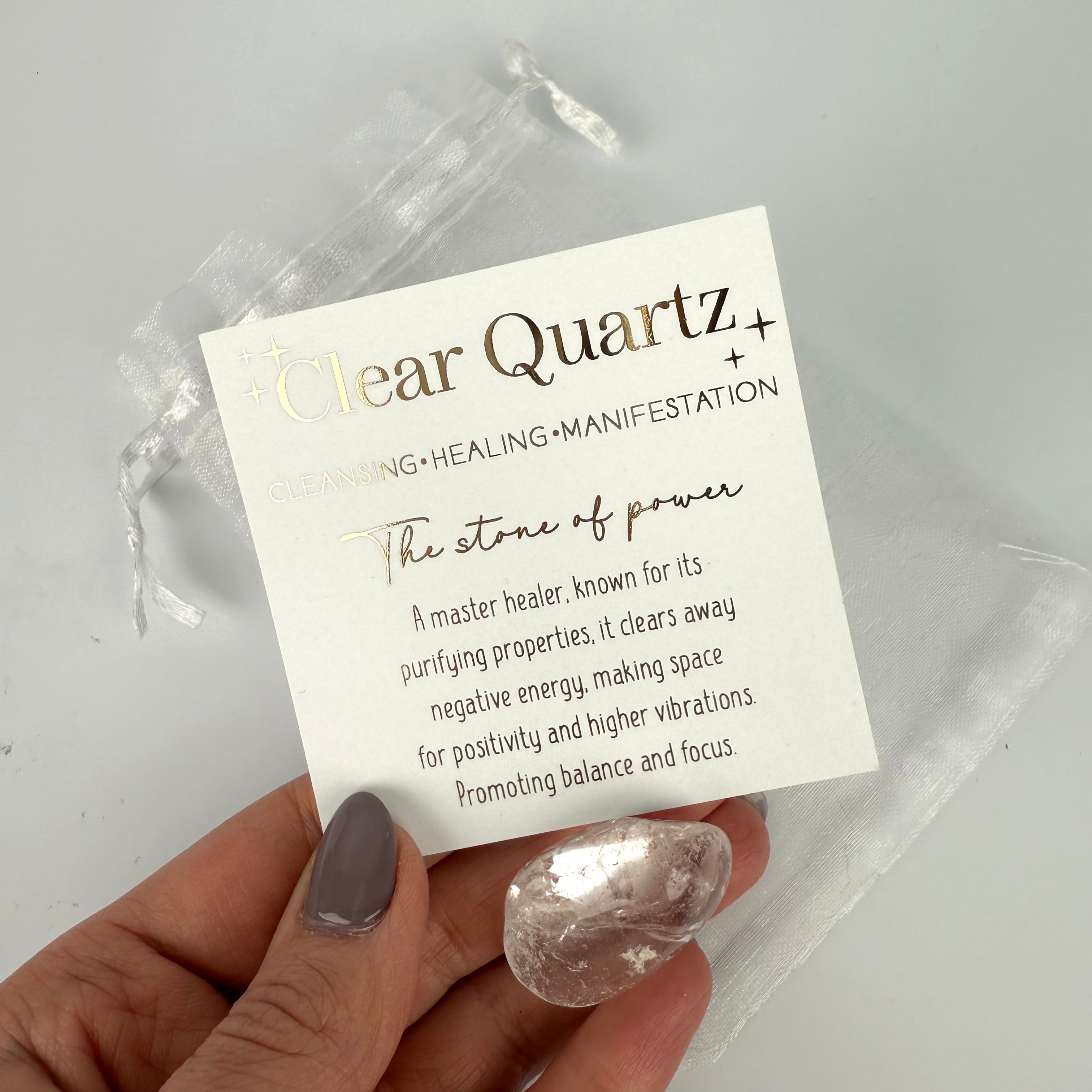 HeyBigDay Extra Clear Quartz Crystal