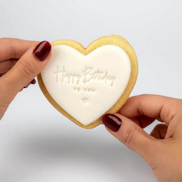Biscuits faits main « Joyeux anniversaire »