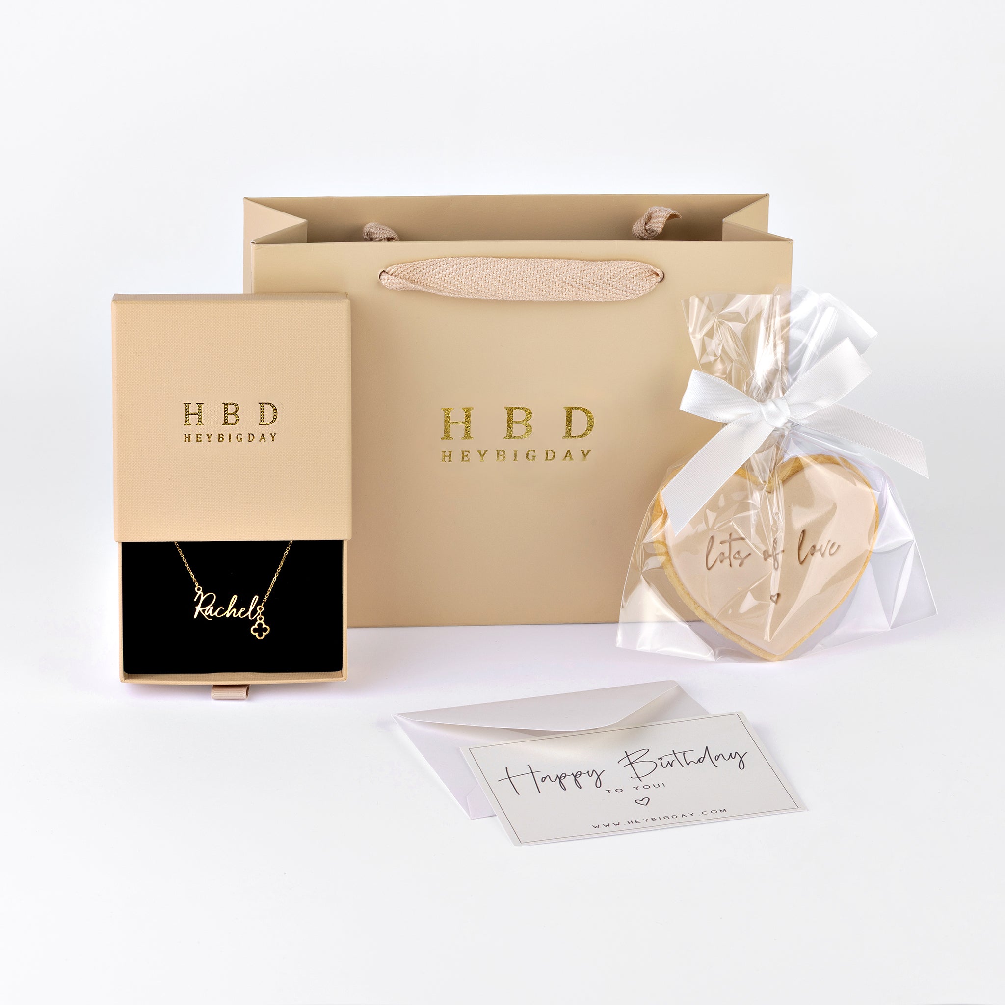 HeyBigDay Gift Box Name Necklace Gift Set