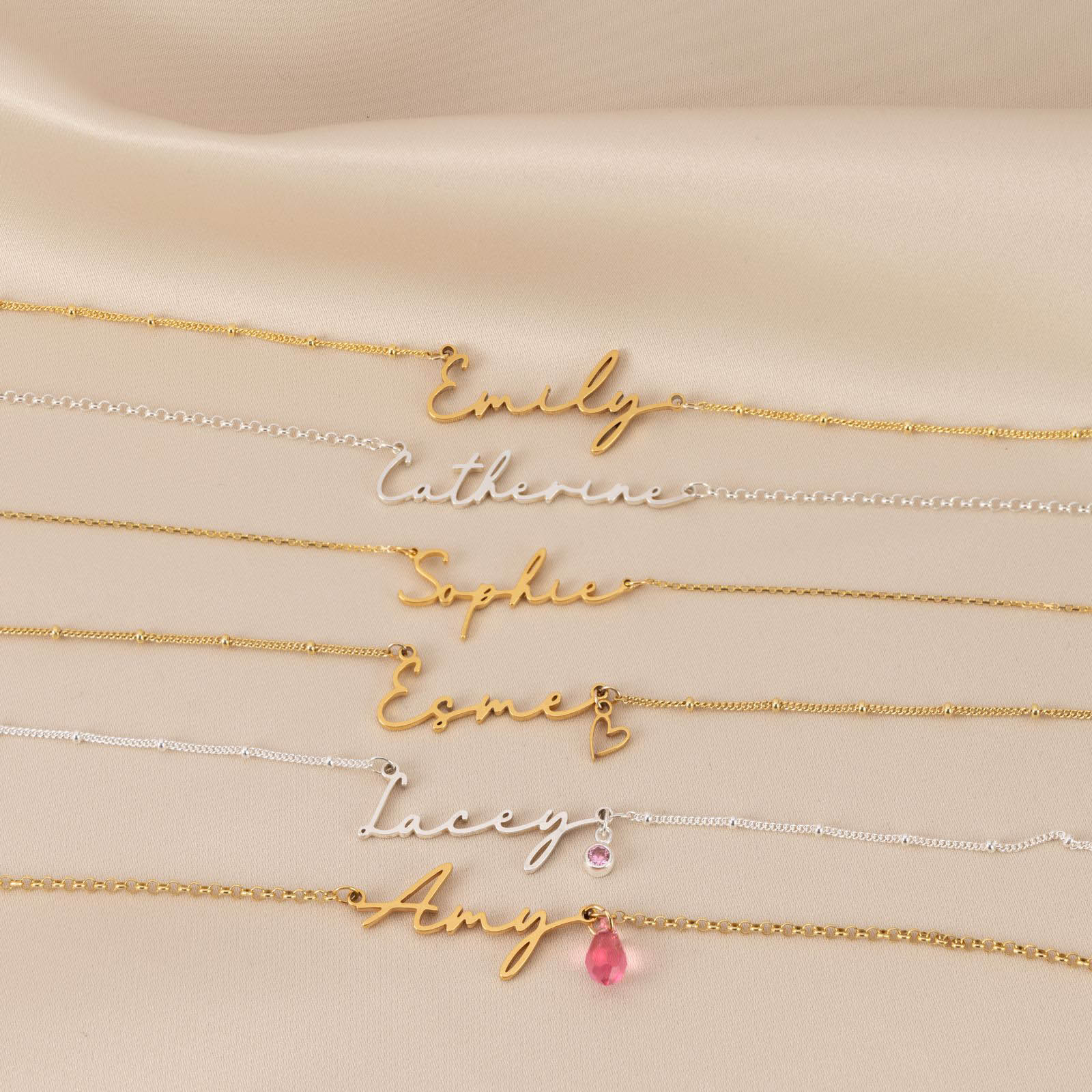 HeyBigDay Gift Box Name Necklace Gift Set