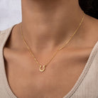 HeyBigDay Necklace 18ct Gold / Style 1 / 18" Inches Horseshoe Pendant Necklace