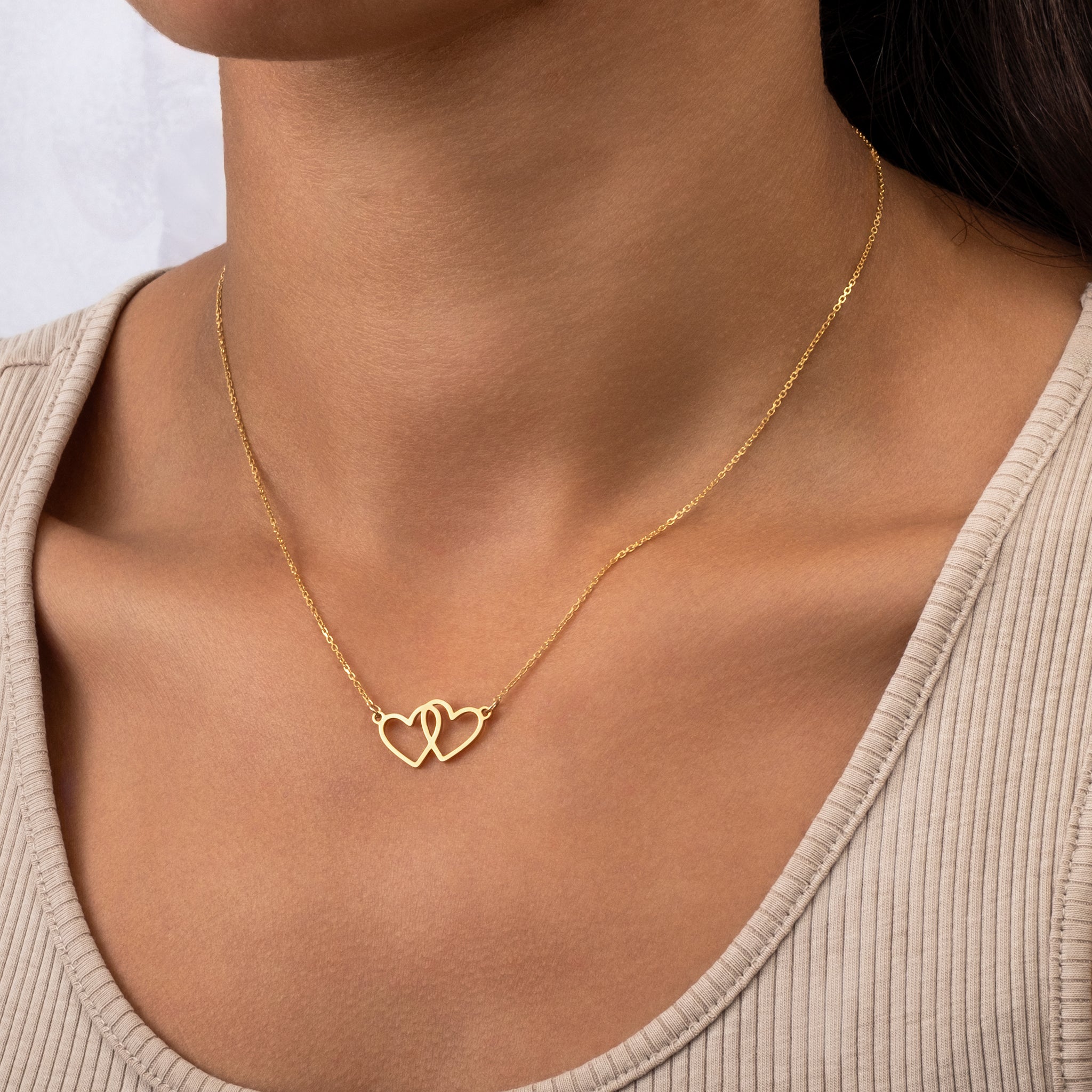 HeyBigDay Necklace 18ct Gold / Style 1 / 18" Inches Infinity Heart Pendant Necklace