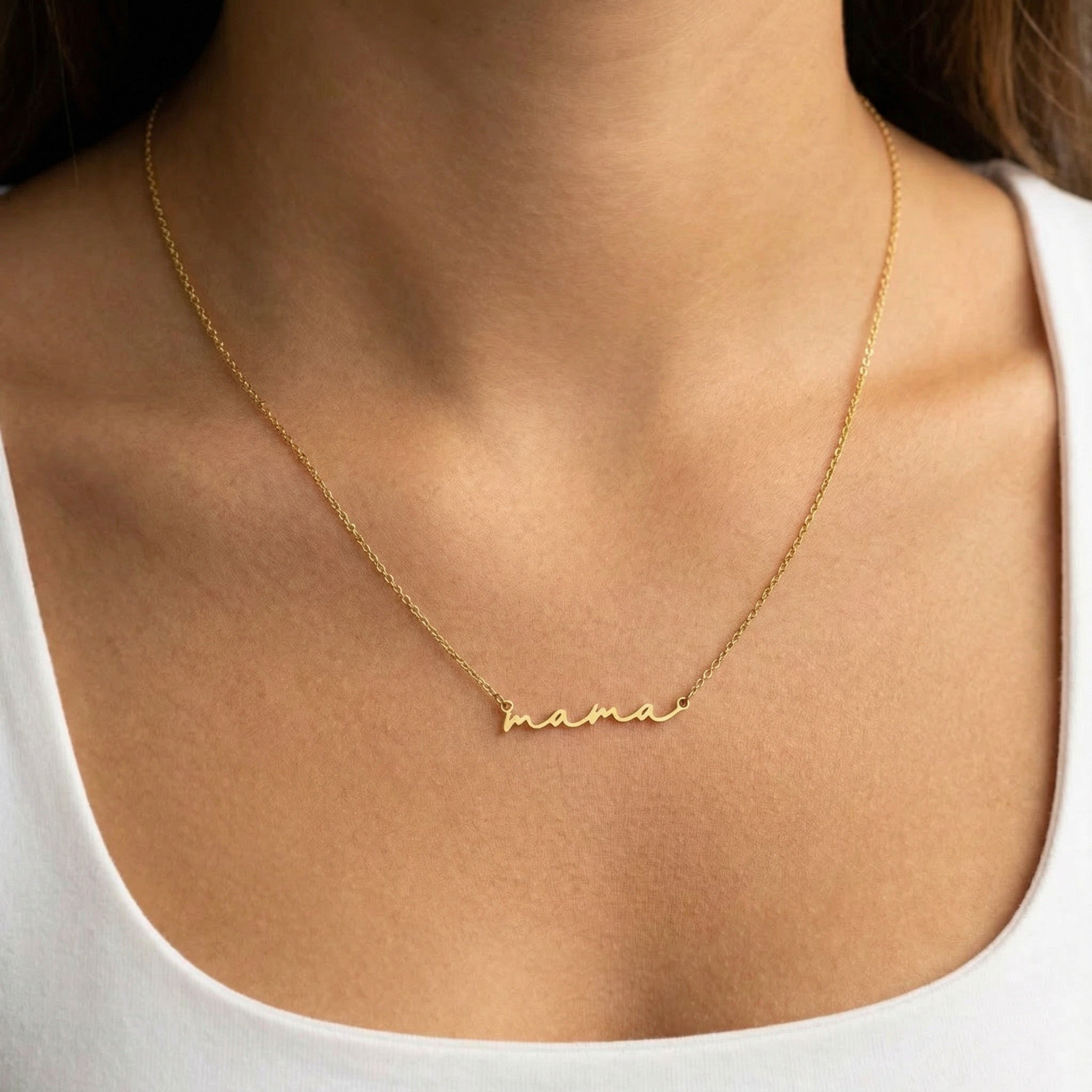 HeyBigDay Necklace 18ct Gold / Style 1 / 18" Inches Mama Necklace