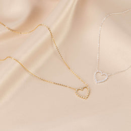 925 Sterling Silver Cubic Zirconia Heart