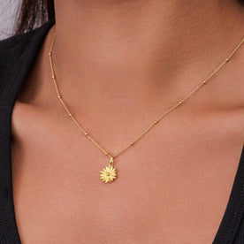 Birth Flower Necklace in 18ct Gold & Sterling Silver. Choose from 12 Birth Flowers in 3 Styles