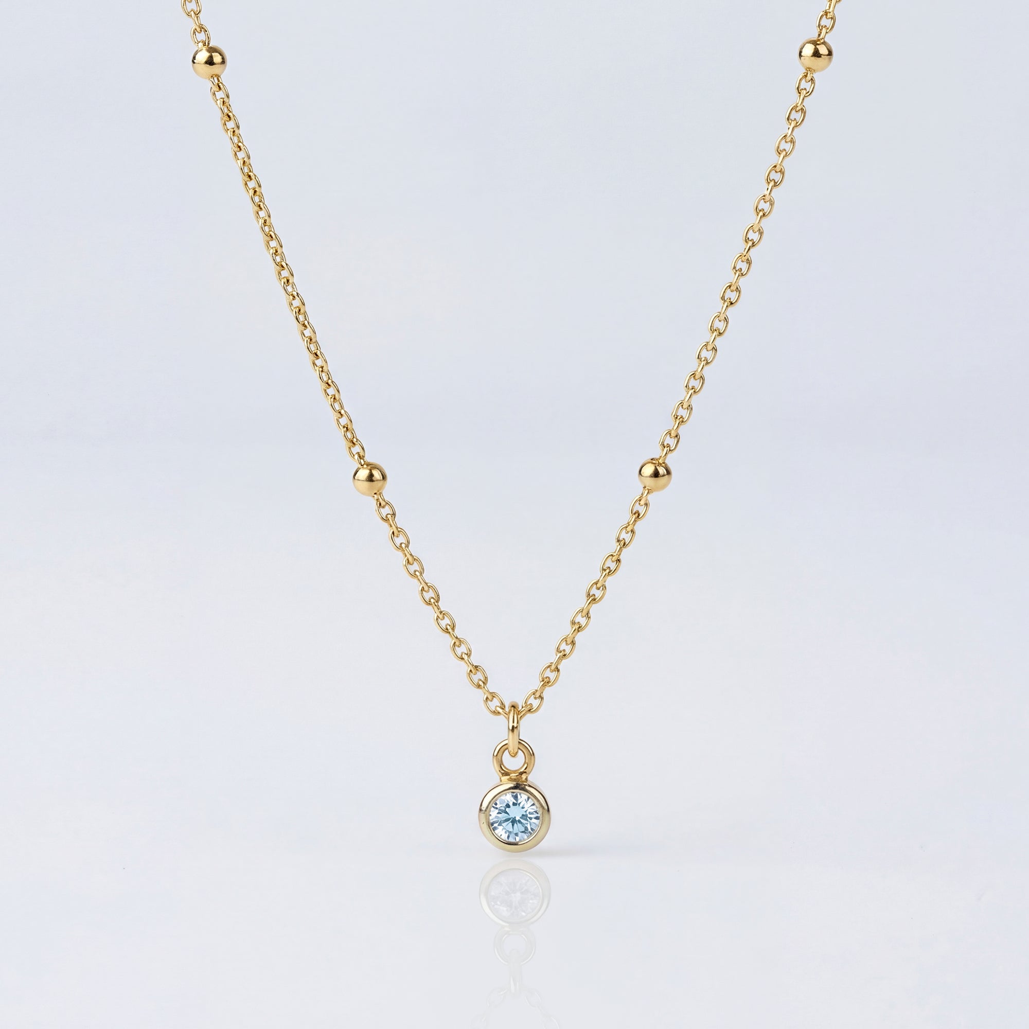 HeyBigDay Necklace Cubic Zirconia Birthstone Necklace