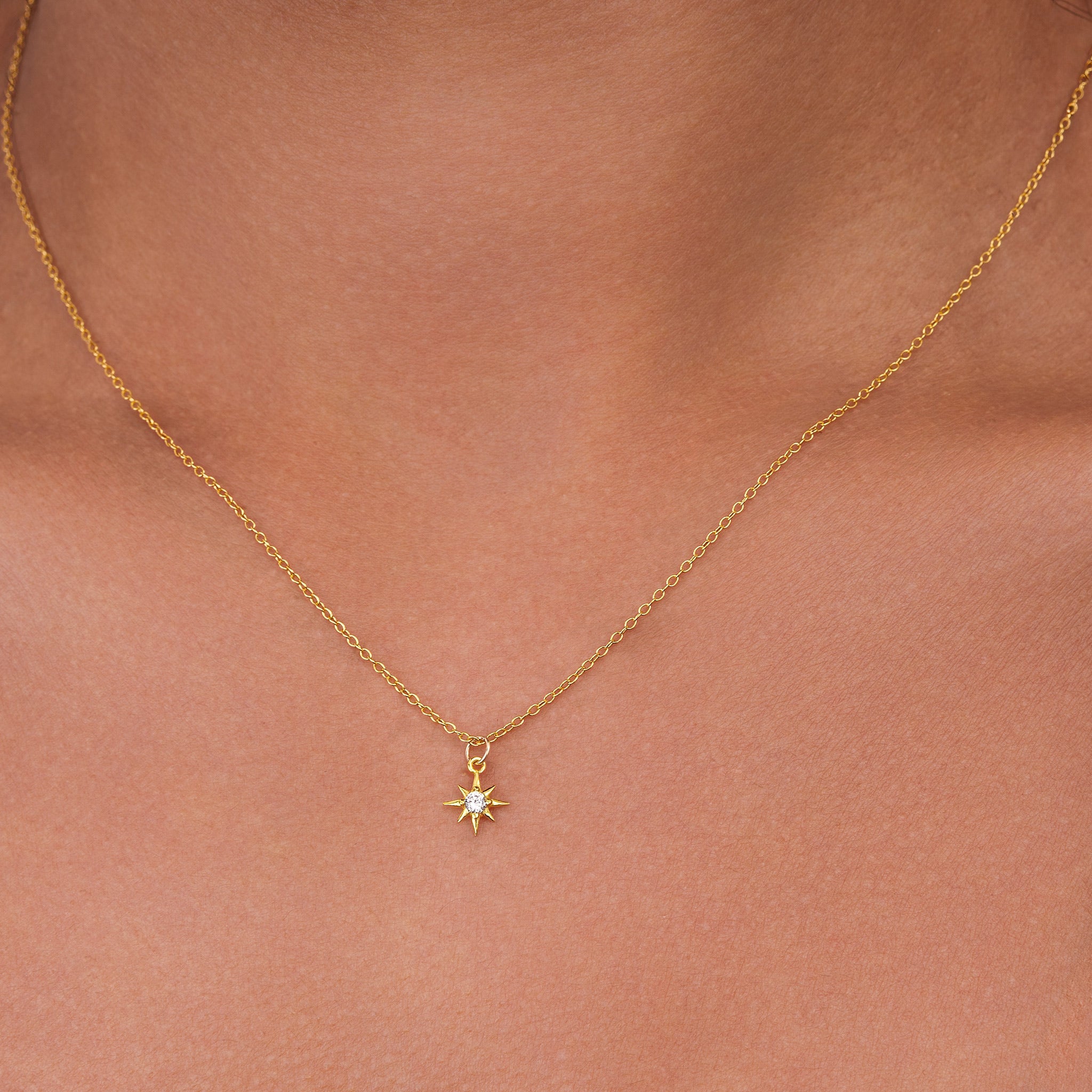 HeyBigDay Necklace Cubic Zirconia Star Necklace