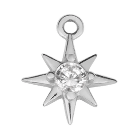 Cubic Star | Gold or Silver Add-On Charm - HBD